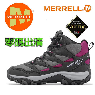 Merrell 越野鞋West Rim Sport Mid GTX 女鞋 黑 登山鞋 防水 戶外 郊山 ML037310