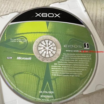 原裝XBOX初代游戲光盤光碟 足球 歐版無盒 英文『三夏潮玩客』