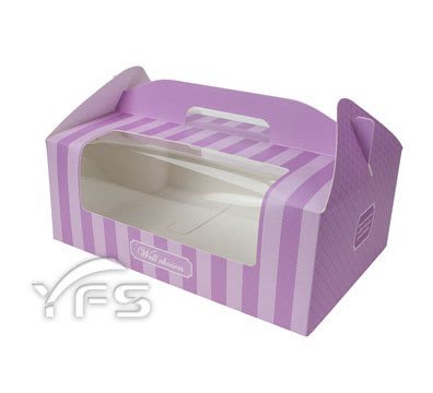 精緻手提盒組-6入(含底托) (麵包紙盒/野餐盒/速食外帶盒/點心盒)