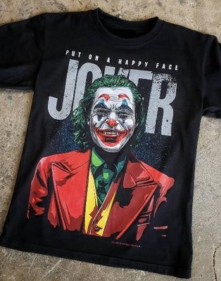 Joker 小丑 T恤 XL號 Put on a Happy Face 亞瑟 佛萊克 擺出笑臉