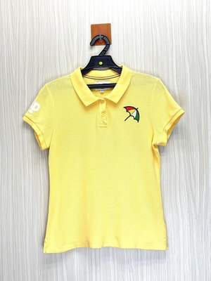 Arnold Palmer 雨傘 專櫃 黃色小傘Logo休閒Polo衫