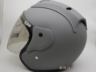 【新鴻昌】GP5 A612 A-612 613 消光水泥灰 3/4半罩式 可拆式安全帽