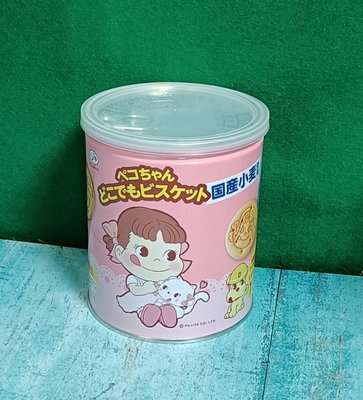 日本進口 不二家 防災口糧 登山露營 PEKO牛奶妹 保存罐餅乾100g