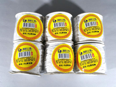 [銀九藝] 台灣製棉線 東坡線 肉粽餡 食品級 料理線蠟燭線 棉繩 45g 6件一標 (1)