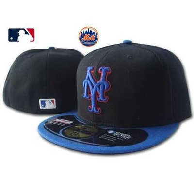 MLB 帽子 全封棒球帽 紐約大都會隊 嘻哈帽 球帽 滑板帽 不可調整 板帽 防曬帽 潮帽 平沿帽 男女通用防曬 (滿599元免運)