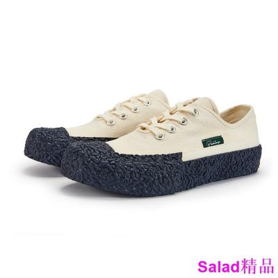 Salad精品BAKE-SOLE Crust 帆布鞋_原色x深藍鞋底