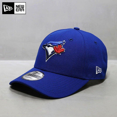 熱款直購#NewEra帽子MLB棒球帽硬頂球員版多倫多藍鳥隊彎檐鴨舌帽潮帽藍色