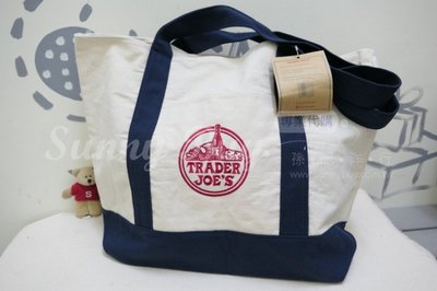 【Sunny Buy】◎現貨◎ Trader Joe s 經典Logo 帆布購物袋