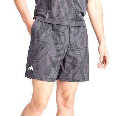 Adidas Club Graphshort 男網球運動短褲 網球褲 吸濕排汗 黑灰 IP1884