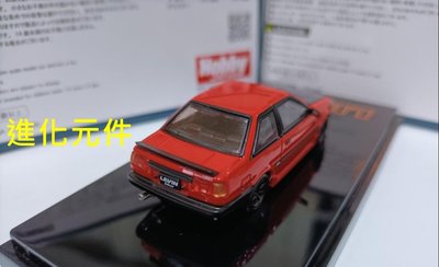 Hobby Japan 1 64 豐田雙門跑車模型 Toyota Levin AE86 紅黑色