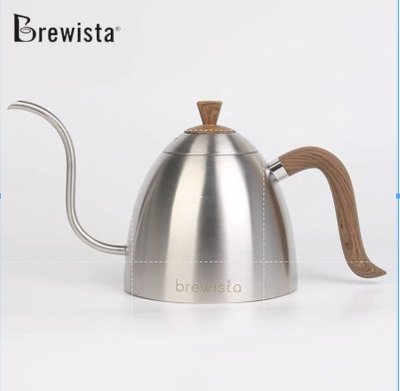 Brewista Artisan 不鏽鋼木紋手把 電磁爐專用 細長嘴手沖壺 0.7L