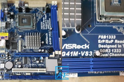 【 大胖電腦 】ASROCK 華擎 G41M-VS3 主機板/附擋板/DDR3/775/保固30天 直購價400元