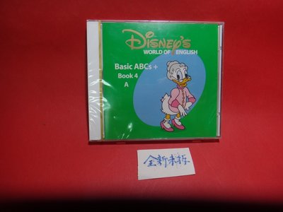【愛悅二手書坊 CDA-5E】Basic ABCs + Book 4 A  Disney′s寰宇迪士尼(未拆/綠奶鴨)
