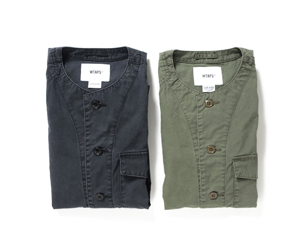 希望商店】 WTAPS SCOUT LS SHIRT 18SS 水洗無領軍衫| Yahoo奇摩拍賣