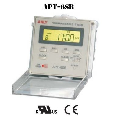 【ANLY】安良 APT-6SB 背光 可程式控制定時器 24H 多段循環 多組記憶 限時電驛 定時器 計時器 自動控制
