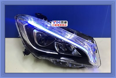 【小林車燈精品】BENZ W117 CLA 45 200 250 一抹藍 美規 HID版專用 全LED魚眼透鏡大燈