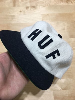 HUF 真皮羊毛棒球帽 深藍帽簷 尺寸Free 9.5成新品
