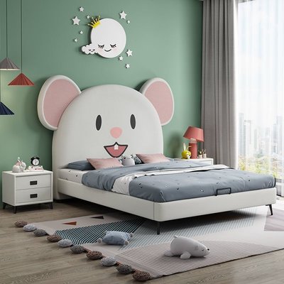 特賣- 十二生肖創意子鼠通床1.5米1.8米兒童床現代簡約男孩女孩床 中大號尺寸議價