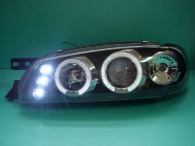 小傑車燈精品-全新 IMPREZA GF8 GC8 95 96 97 98 99 00 年 黑框一体成形 光圈 魚眼 大燈 頭燈