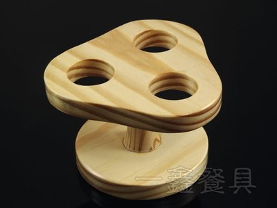 一鑫餐具【三角型三孔手卷架】日式料理手卷架木製手卷架手捲架