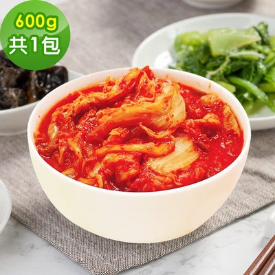 樂活e棧-素食合菜-韓式泡菜600g/包，共1包(元宵 清明 端午 中元 中秋 重陽 冬至)