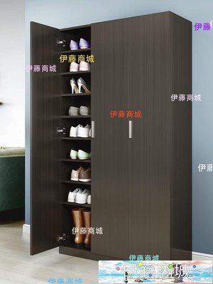 【伊藤商場】鞋櫃家用門口大容量省空間實木經濟型多層收納防曬陽臺儲物櫃