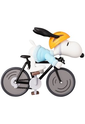 日本 代購 MEDICOM TOY SNOOPY 史努比 自行車騎士 UDF 公仔 模型 玩具 NO.691