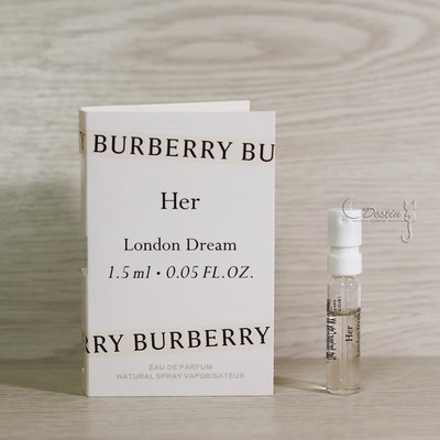 BURBERRY 倫敦之夢 Her London Dream 女性淡香精 1.5ml 可噴式 試管香水 全新