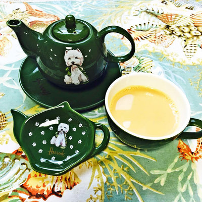 茶藝師 英國哈羅斯harrods外貿陶瓷杯套裝馬克杯情侶杯咖啡杯茶壺小狗熊