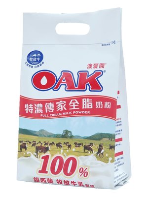 現貨：店對店一次只能兩袋-OAK奶粉特濃傳家全脂奶粉 1.5KG，有效期限2024.XX.XX，可面交