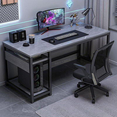 電腦桌家用台式電競桌椅套裝簡易電腦桌子工作台寫字桌~特價