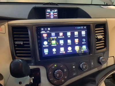 Toyota Sienna 9吋 Android 安卓版觸控 吸頂螢幕 主機導航/USB/方控/藍芽/WIFI/3+32