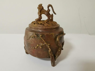 三好三治日本銅香爐日本銅器日本銅投擺件日本銅花瓶失