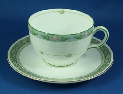 [美]英國百年名瓷MINTON骨瓷茶杯/咖啡杯二用杯盤組ELIZABETH + RONDELAY