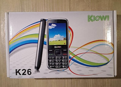 全新 KIWI K26 手機  無照相 直立式手機 軍人機  老人機  科技園區管制  支援4G卡 市售價950 便宜賣280