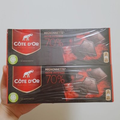 【好市多分售】Cote D'OR 70%可可黑巧克力 10g(5片$46)