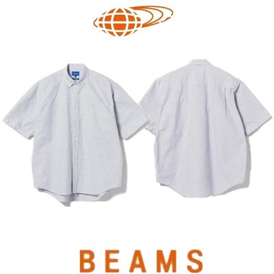 現貨熱銷-BEAMS JAPAN SSZ 20AW 條紋格子日系男女短袖襯衫襯衣 滿千免運