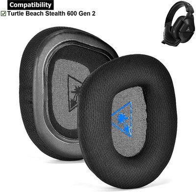 1 對耳墊適用於 Turtle Beach Stealth 600 Gen 2 耳機耳墊墊海綿耳機耳罩【DK百貨】