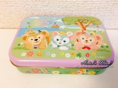 Ariel's Wish-日本東京迪士尼2015春季復活節達菲熊雪莉玫傑拉東尼糖果盒糖果罐鐵盒藥盒收納盒飾品-售絕版空盒