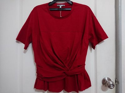 百貨專櫃dita/joan/abito紅色造型上衣