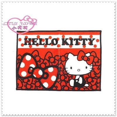 ♥小花花日本精品♥ Hello Kitty  地墊地毯/腳踏墊 紅色側姿蝴蝶結56972009