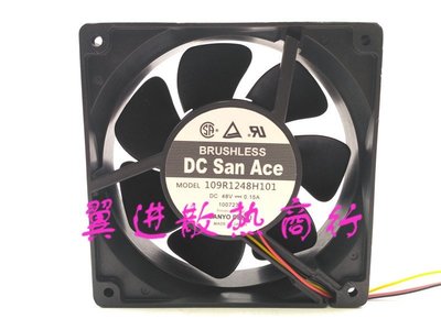熱銷 原裝 DC San Ace 109R1248H101 48V 0.15A 12厘米 機箱 散熱風扇*