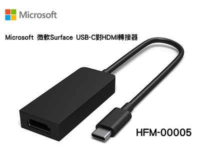 Microsoft 微軟 (HFM-00005) USB-C對HDMI 轉接器 轉接線 Surface Book 2專用