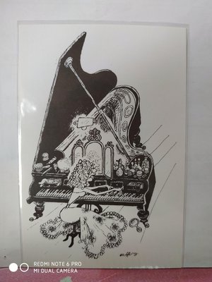 鋼琴化妝台明信片