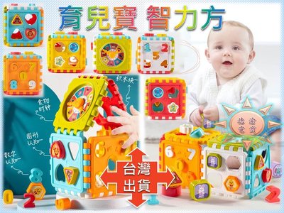 [現貨在台 台灣出貨]育兒寶智力方 可愛形狀智力箱 兒童認知方塊積木 益智拼裝玩具 益智玩具 早教玩具