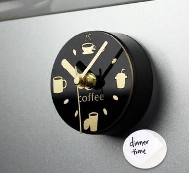 【熱賣精選】現貨特價 只有一個 居家掛鐘冰箱掛鐘時鐘磁鐵時鐘掛鐘造型掛鐘咖啡廳餐廳掛鐘 1281c