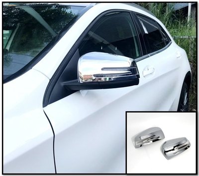 圓夢工廠 Benz 賓士 GLA X156 GLA45 2014~2020 改裝 鍍鉻 後視鏡蓋 後照鏡蓋貼