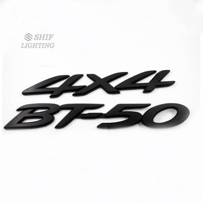 MAZDA 1 X 黑色 Abs 4x4 Bt-50 字母汽車後備箱裝飾標誌徽章貼紙貼花替換馬自達 Bt50 4x4-飛馬汽車