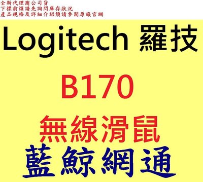 Logitech 羅技 B170 usb 無線滑鼠