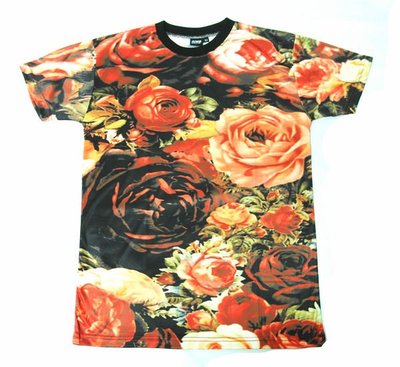【HYDRA】英國品牌 Zomb clothing Rose flower tee 玫瑰花 花卉 滿版 印花短T S / M / L